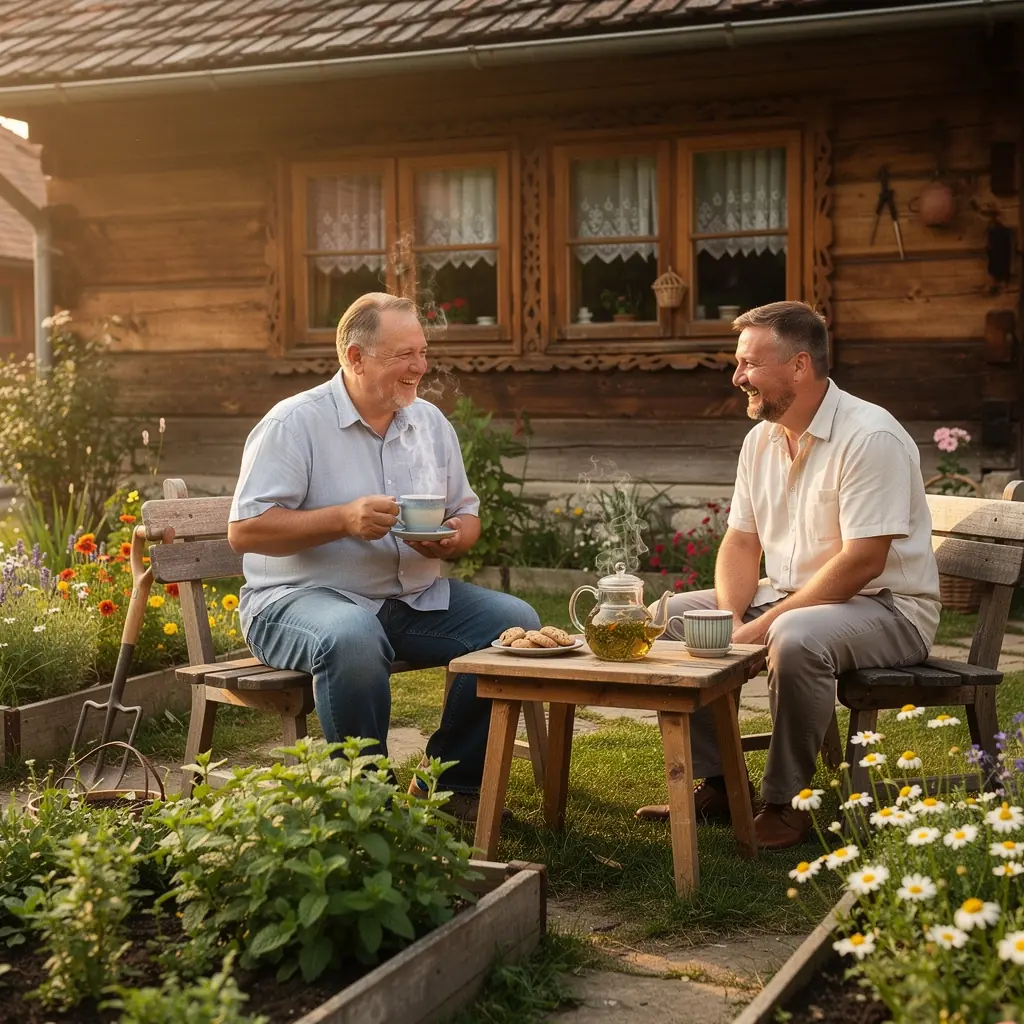 Tradičné čajové poháre s ozdobnými vzormi a parou vychádzajúcou z čaju