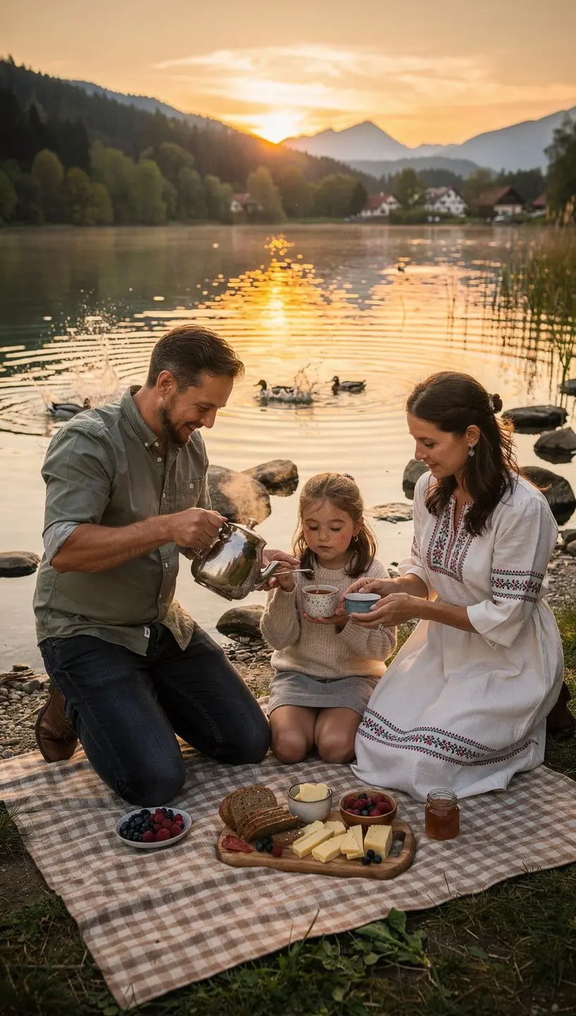 Zelený čaj s bylinkami z Slovenska v tradičnej keramickej šálke